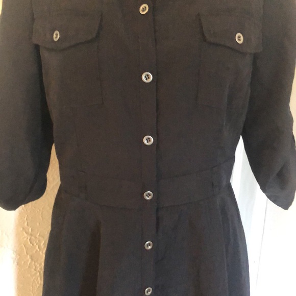 Ladies Dynamite Military Style 3/4 Sleeve Dress - Size Medium - Picture 3 of 11